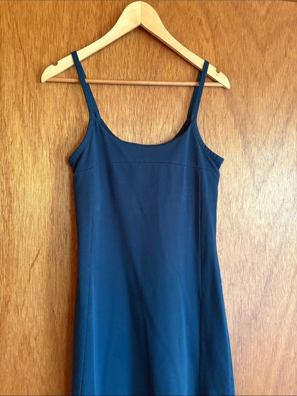 Patagonia Vitaliti Dress – Navy Blue Built-In Shelf Bra Athletic Dress, Size S